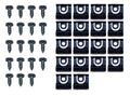 Rear Window Molding Clip Kit For 1964-1966 Ford Mustang Coupe