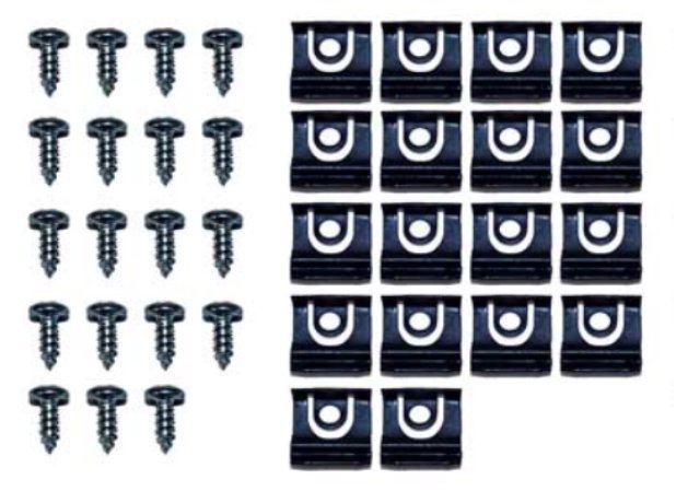 Rear Window Molding Clip Kit For 1964-1966 Ford Mustang Coupe