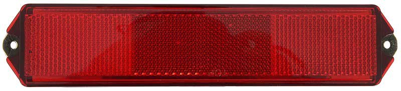 Quarter Panel Reflector Lens with Painted Bezel Fits 1968 Mustang