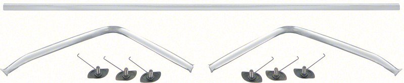 Trunk Lid Molding 3-Piece Set w/ Hardware Fits 1970 Dodge Challenger