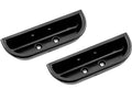 Metal Arm Rest Finger Cups For 1978-1979 Ford Bronco; Black