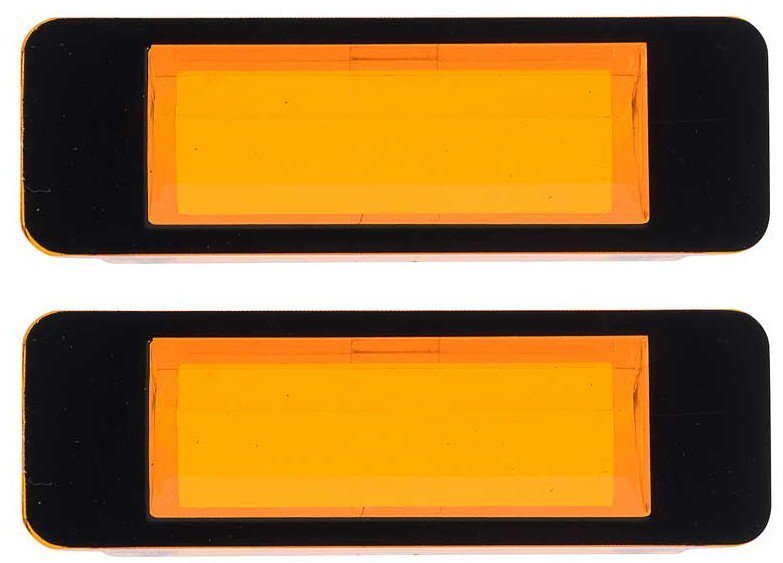 Hood Mounted Turn Signal Lens Set For 1968-1969 Dodge Charger