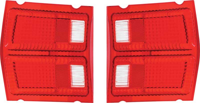 Tail Light Lenses with Gaskets Pair Fits 1969 Dodge Dart