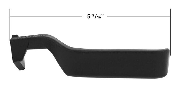 Black Interior Door Handles For 1987-1996 Ford Bronco; Pair