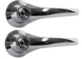 Chrome Interior Door Handle For 1967 Ford Bronco; Pair