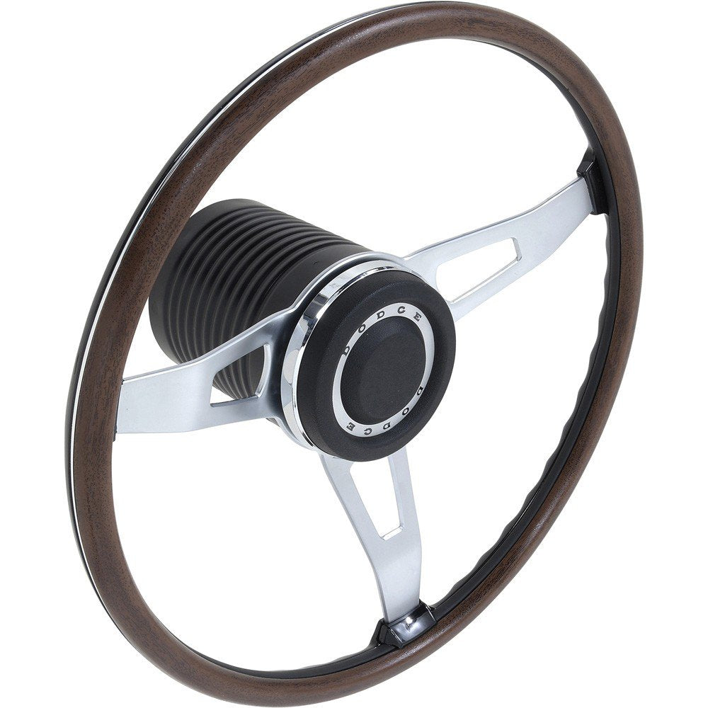 Woodgrain Rim Blow Steering Wheel Kit Fits 1970 Dodge Challenger