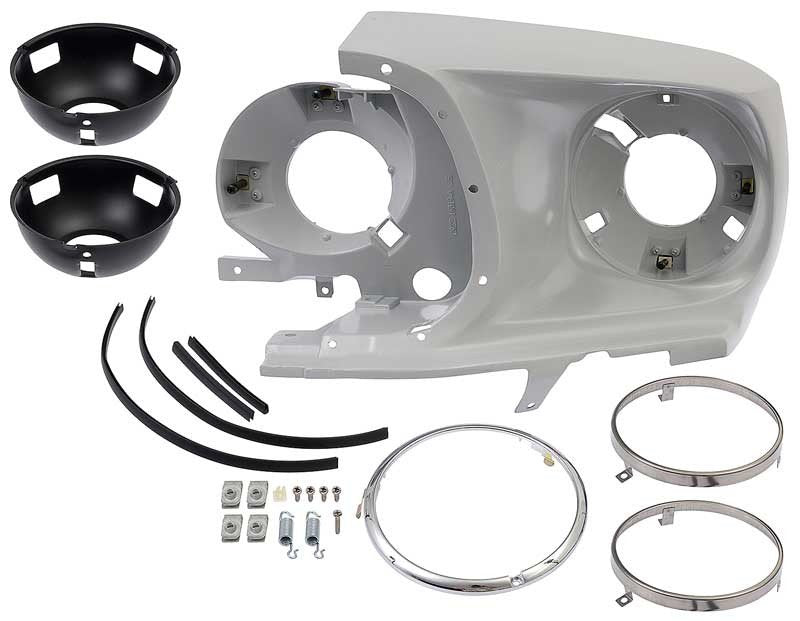 Headlight Assembly w/ Hardware LH Fits 1969 Ford Mustang