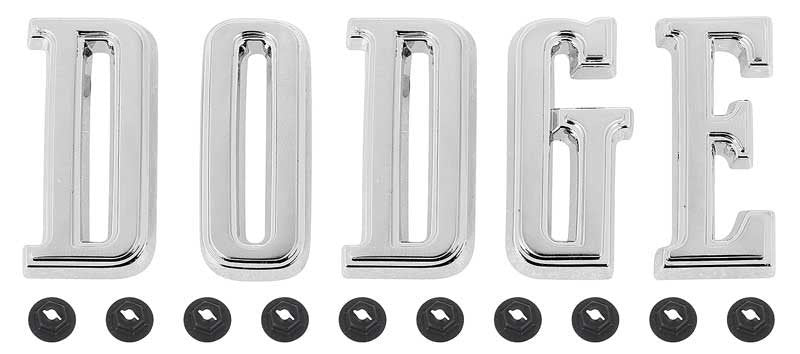 DODGE Hood Emblem Letter Set Fits 1966 Dodge Charger Coronet