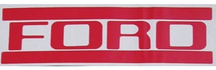Red Tailgate Letter Decal Set For 1953-1958 Ford F100 F250 F350