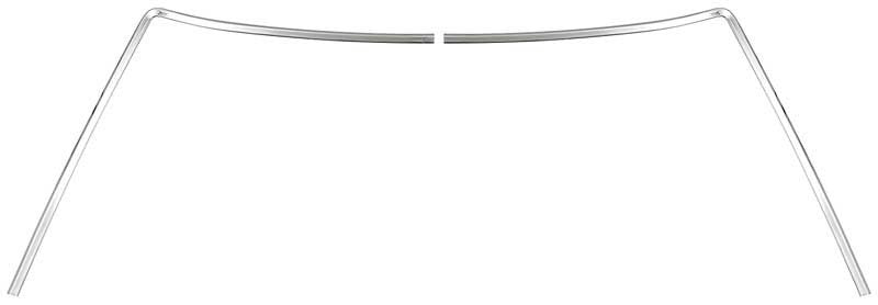 Windshield Molding Set Coupe 2 piece Set Fits 1971-1973 Mustang, Cougar