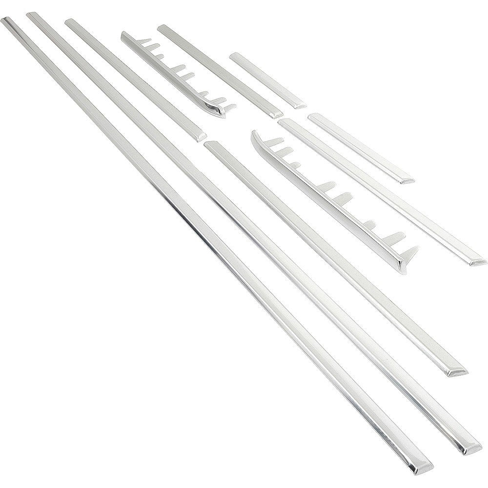 Side Molding Set Mach-1 and Decor Group 10-Piece Set Fits 1971-1972 Mustang