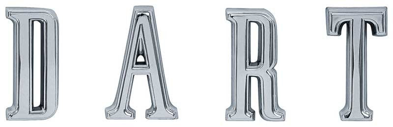 DART Quarter Panel Letter Set Fits 1967-1968 Dodge Dart