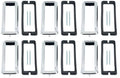 Tail Light Bezel Set, with Gaskets and Studs 6 Piece Die-Cast Fits 1967 Mustang