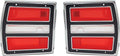 Tail Light and Backup Lamp Assemblies RH & LH Pair Fits 1968 Dodge Dart