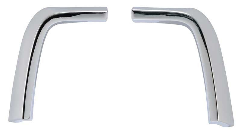 Front Fender Extension Moldings Chrome Fits 1971-1972 Ford Mustang
