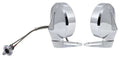 Exterior Door Mirror LH Remote/RH Manual Round Fits 1966-1974 Mopar A & B-Body