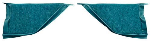 Fits 1965-1968 Mustang Coupe Kick Panel Loop Carpet - Aqua