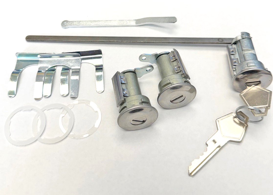 Door and Trunk Lock Set With Keys For 1966-1972 Dodge Dart and Plymouth Duster