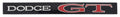 GT Rear Trunk Lid Panel Emblem Fits 1969 Dodge Dart