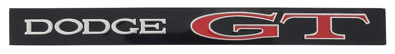 GT Rear Trunk Lid Panel Emblem Fits 1969 Dodge Dart