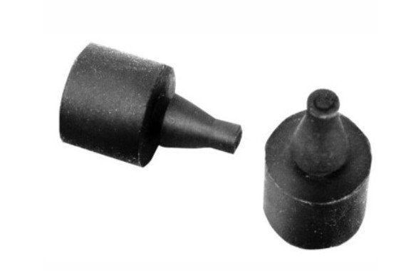 Black Rubber Trunk Lid Bumpers Fits 1964 Ford Galaxie and Galaxie 500; Pair