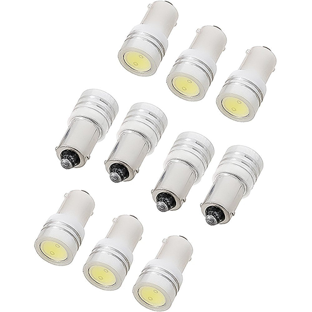 Gauge Cluster LED Bulb Kit 10-Piece Set White Fits 1967-1968 Mustang