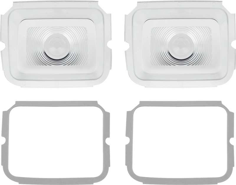 Back Up Lamp Lens with Gaskets Pair Fits 1964 Dodge Polara