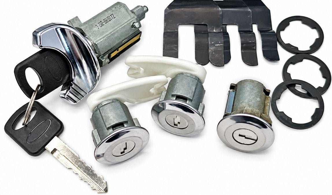 Ignition Door and Power Tailgate Lock Set For 1992-1995 Ford Bronco