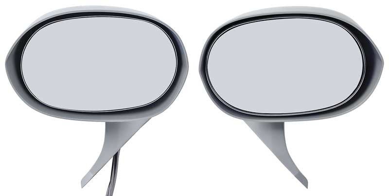Outer Door Mirror RH and LH (pair) Fits 1971-1974 B & E-Body Bullet