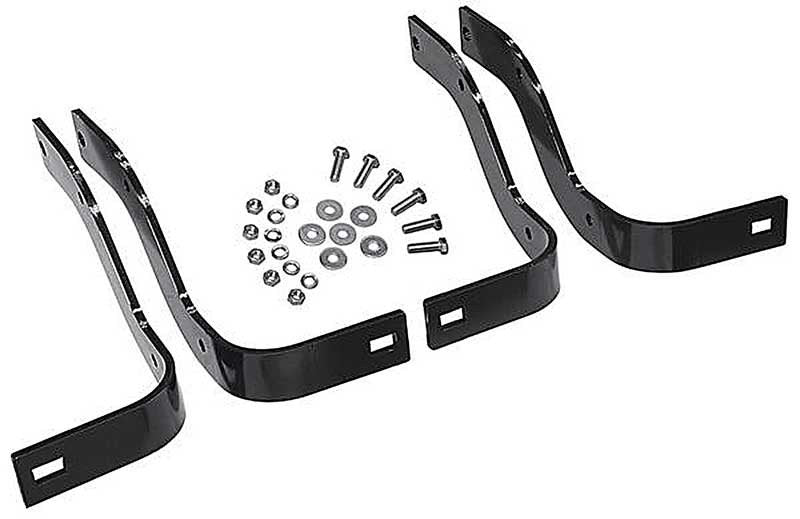 Rear Bumper Bracket Set w/ Hardware Fits 1948-1972 Ford F-Series Stepside Truck