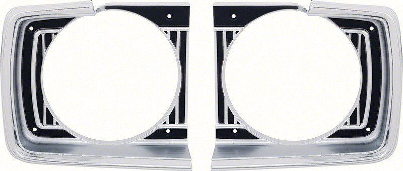 Headlamp Bezel Set Pair Fits 1967 Dodge Dart