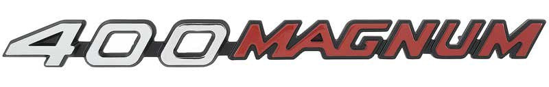 400 Magnum Hood Emblem Fits 1972-1974 Dodge Charger