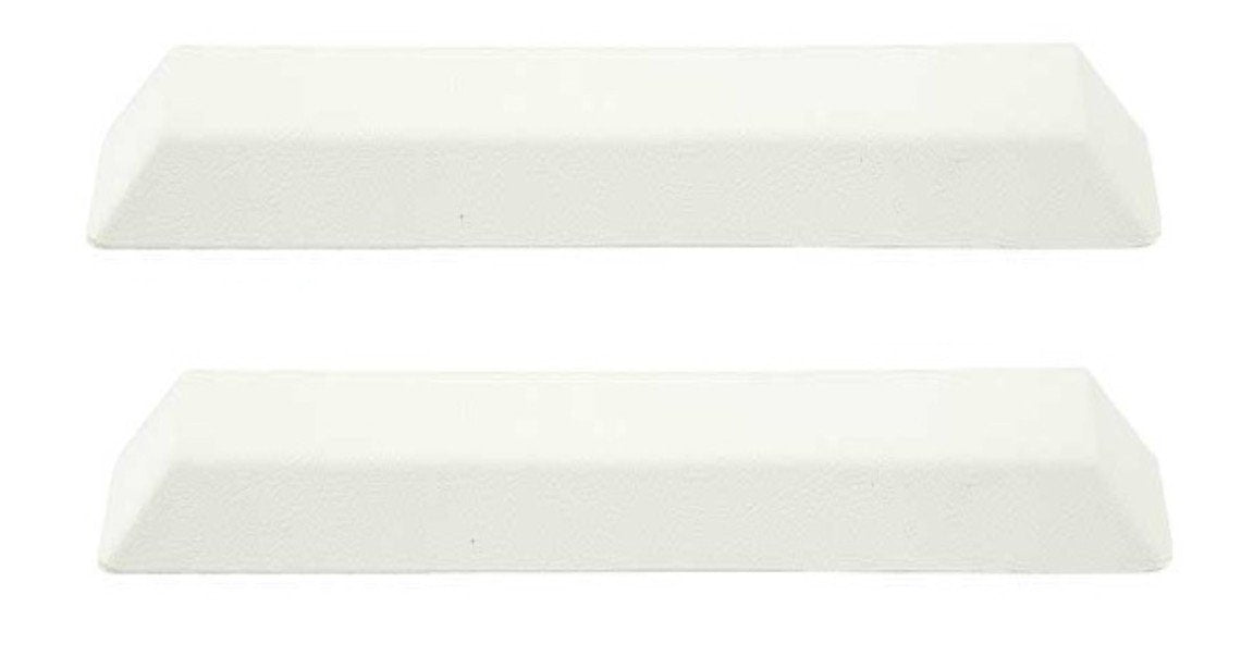 White Urethane Arm Rest Pad Pair For 1964-1966 Ford Mustang Models