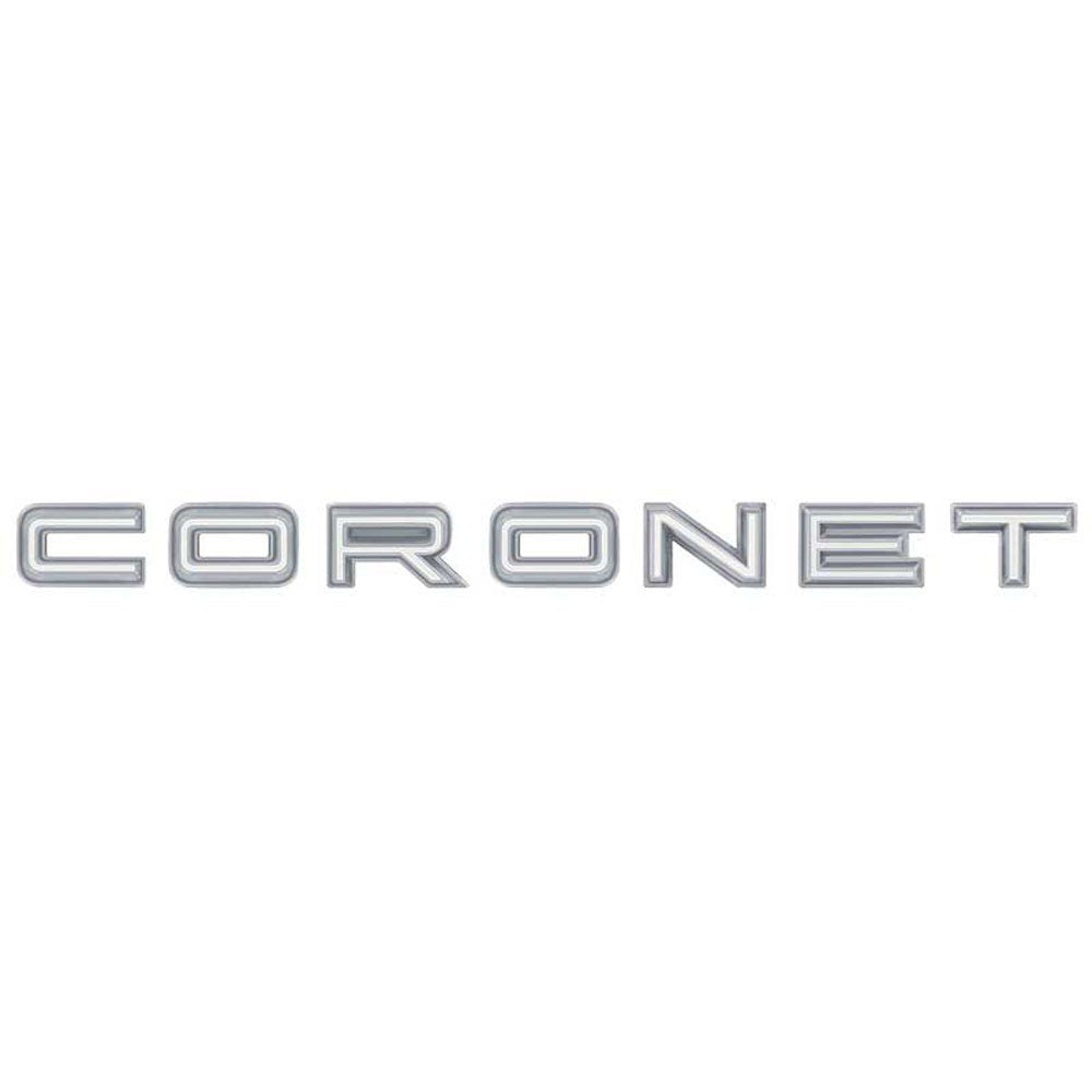 CORONET Quarter Panel Emblems White Fits 1968 Dodge Coronet