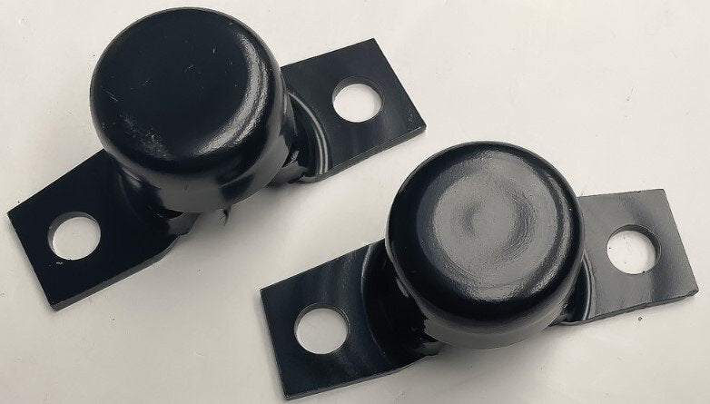 Black Tailgate Pivot Hinge Set For 1966-1977 Ford Bronco