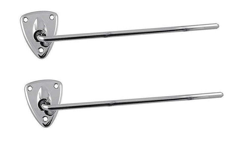 Chrome Sunvisor Bracket Pair For 1973-1979 Ford F150 F250 F350 Pickup Truck