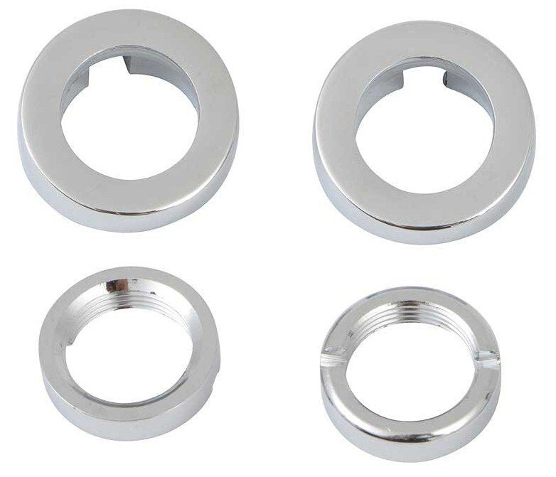 Windshield Wiper Pivot Shaft Bezel and Nut Set For 1964-65 Ford Mustang