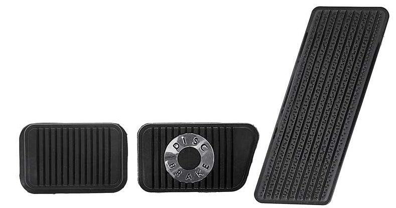 Pedal Pad Set For 1969-70 Ford Mustang With Manual Transmission And Disc Brakes