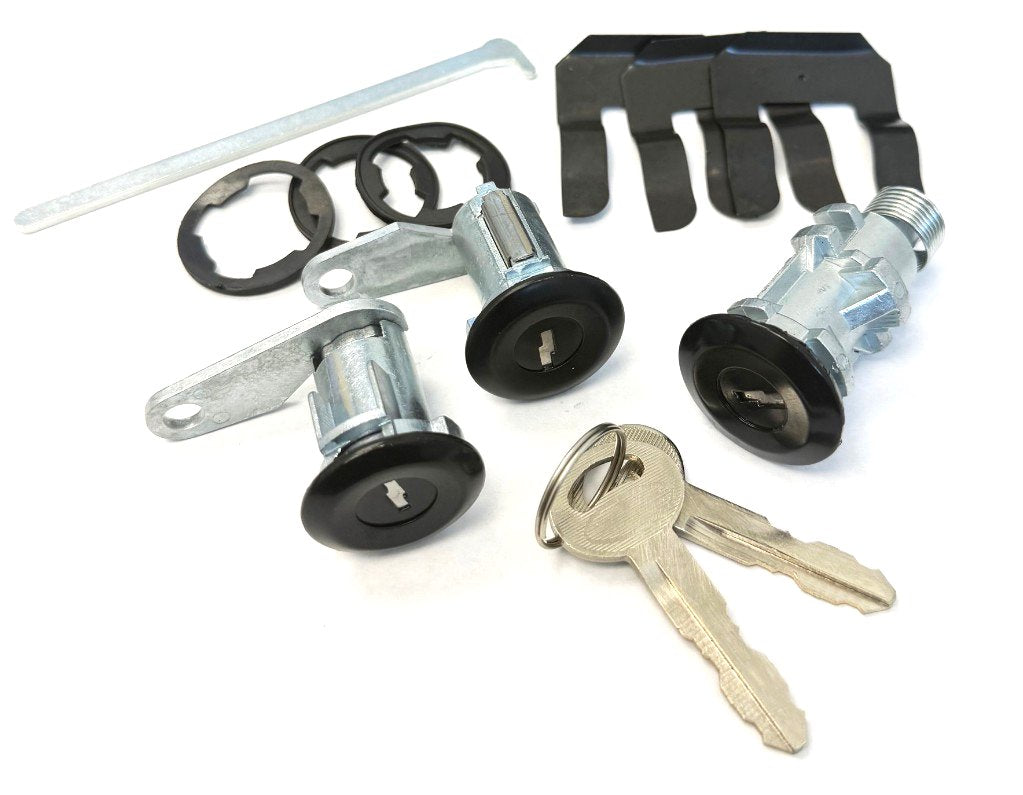 Reproduction Black Door and Trunk Lock Set For 1981-1989 Ford Mustang