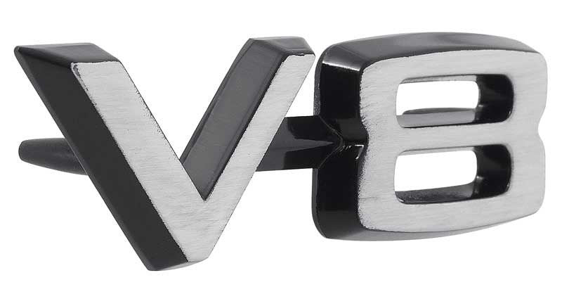 V-8 Front Fender Emblem Fits 1966-1970 Dodge Plymouth