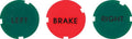 Rallye Gauge Indicator Lens Set For 1970-1974 Dodge Challenger and Plymouth Cuda