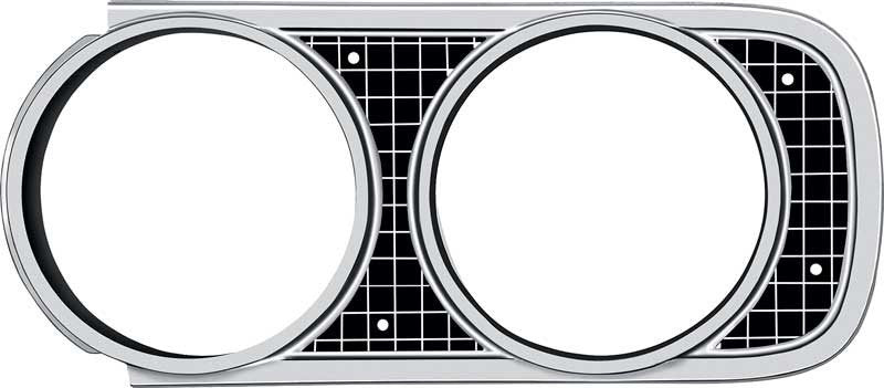 Headlamp Bezel LH Fits 1968 Dodge Coronet, Super Bee, 440