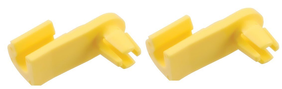 Door or Tailgate Latch Rod Retainer Clips For 1986-1993 Ford Mustang; Pair