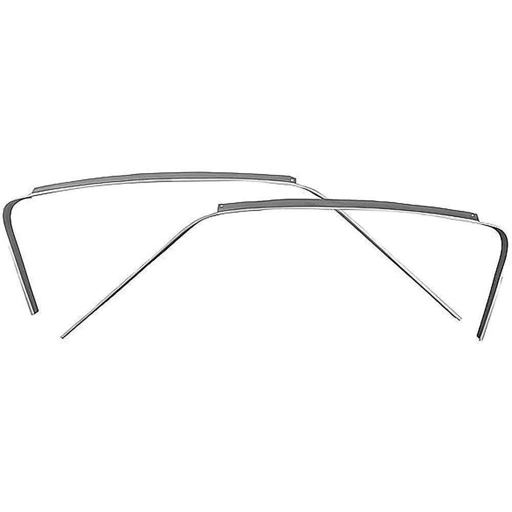 Fastback Metal Roof Drip Rail Pair EDP Coated Fits 1967-1968 Ford Mustang