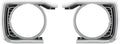 Headlight Bezels - Pair Fits 1973-1974 Dodge Dart