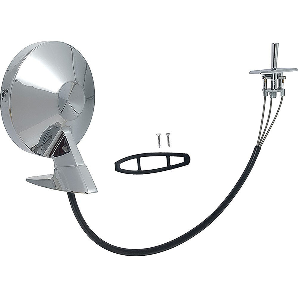 Remote Outer Door Mirror LH Fits 1964-1966 Ford Mustang