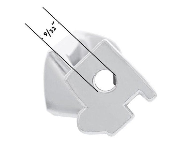 Chrome Die-Cast Interior Door Handle For 1980-1986 Ford Bronco; Passenger Side