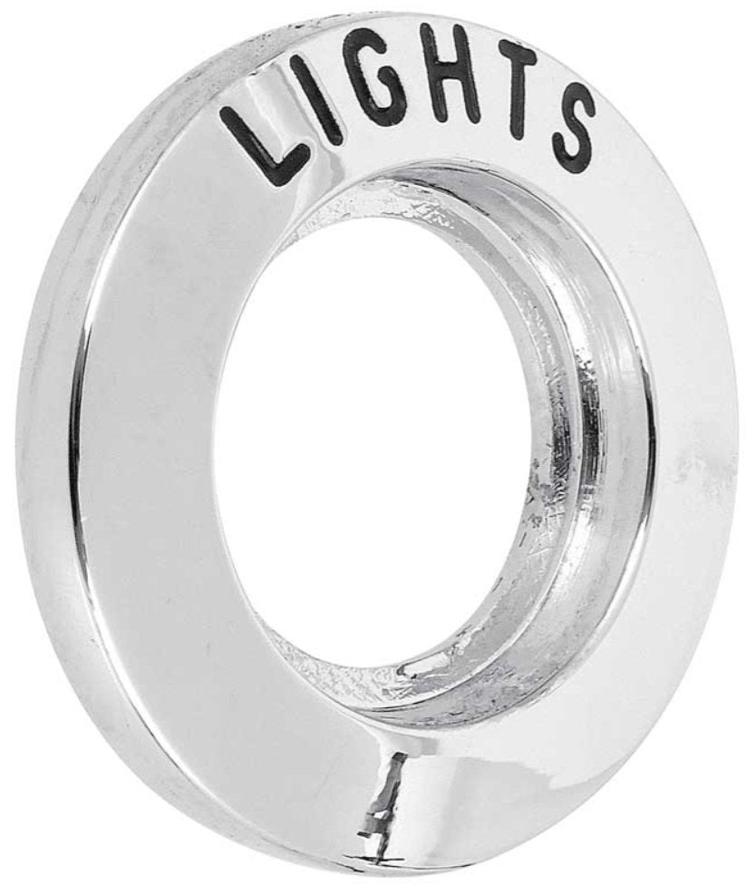 Chrome Die-Cast Headlight Switch Bezel For 1964-67 Ford Mustang Falcon Ranchero