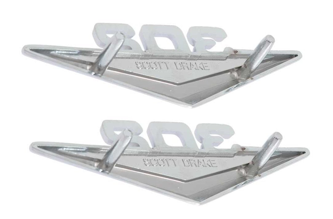 Front Fender Emblem "302" Chrome & Black For 1966-1968 Ford Bronco