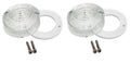 Clear Parking Lamp Lens With Gasket For 1967-68 Ford Mustang With Gaskets; Pair